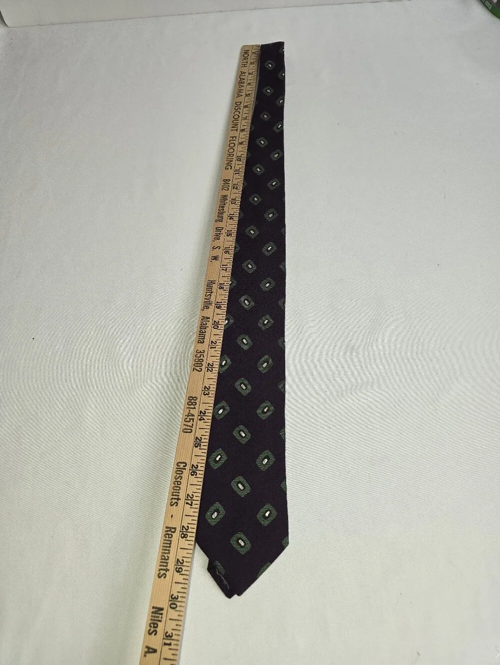 Seward & Stearn London The English Silk Tie Purple Geometric Men's Neck tie